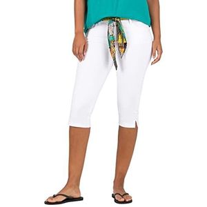 Timezone Dames Tight AleenaTZ 3/4 Shorts, Pure White, 31, pure white