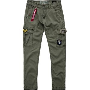 Cargobroek - Effen - Katoen - Tapered Pasvorm - Lange Lengte