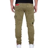 Cargobroek - Effen - Katoen - Lang - Tapered