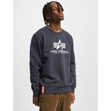 Alpha Industries - Sweatshirt - Navy - Zonder capuchon - Lange mouwen