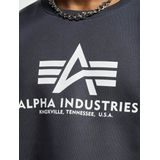 Alpha Industries - Sweatshirt - Navy - Zonder capuchon - Lange mouwen