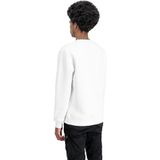 Hoodie - Wit - Zonder Capuchon - Lange Mouwen - Normale Pasvorm