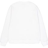 Hoodie - Wit - Zonder Capuchon - Lange Mouwen - Normale Pasvorm