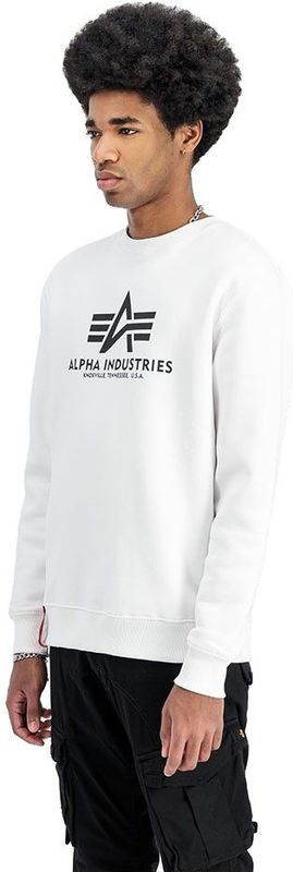 Hoodie - Wit - Zonder Capuchon - Lange Mouwen - Normale Pasvorm