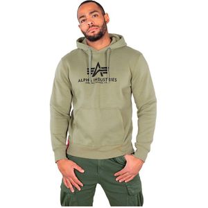 Alpha Industries - Basic Hoodie - Groen - Katoen/Polyester