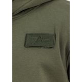 ALPHA INDUSTRIES - Red Stripe Hoodie - Heren - Rood - Katoen