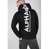 Alpha Industries - Back Print Hoodie - Groen - 80% Katoen 20% Polyester