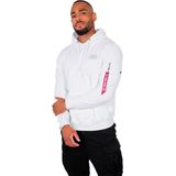 Alpha Industries - Back Print Hoodie - Grijs - Katoen/Polyester