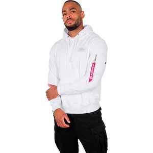 Alpha Industries - Back Print Hoodie - Grijs - Katoen/Polyester