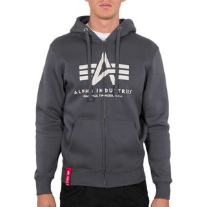 Alpha Industries Basic Zip Grijs Man