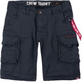 Regular Fit Cargoshorts mit Label-Stitching Modell 'CREW SHORT'