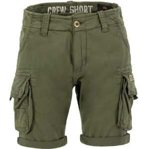 Korte Broek - Dark Olive - 98% Katoen, 2% Elastaan - Slim Fit