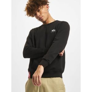 Alpha Industries - Basic Small Logo - Hoodie - Zwart - Katoen/Polyester