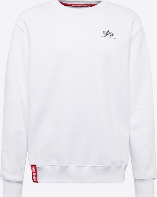 Alpha Industries - Basic Small Logo - Sweatshirt - Zwart - Katoen/Polyester
