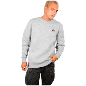 Alpha Industries - Basic Small Logo - Sweatshirt - Zwart - Katoen/Polyester