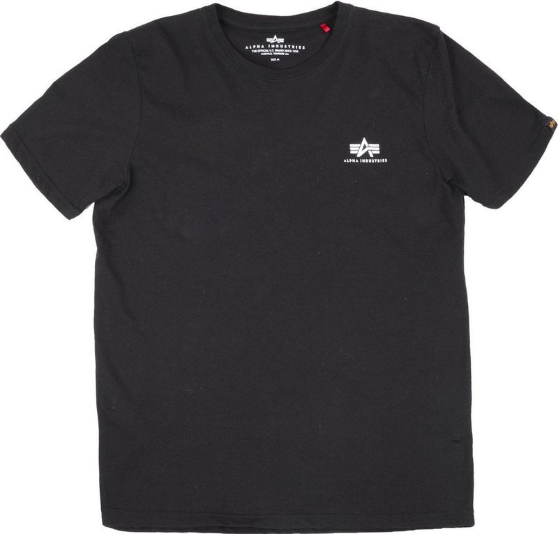 T-Shirt mit Label-Print