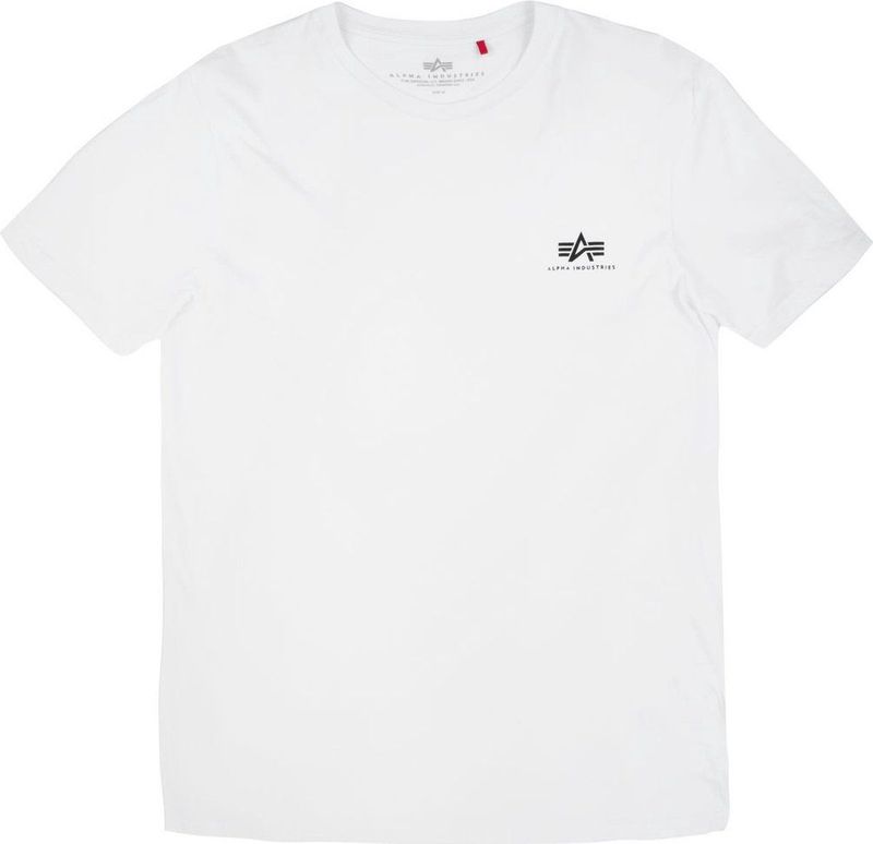 Alpha Industries - Basis Klein Logo - T-shirt - Zwart - 100% Katoen