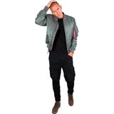 Alpha Industries, Heren, Jassen, Groen, Maat: M Nylon,