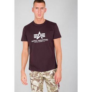 Alpha Industries Basis T-shirt Heren T-shirt Deep Maroon