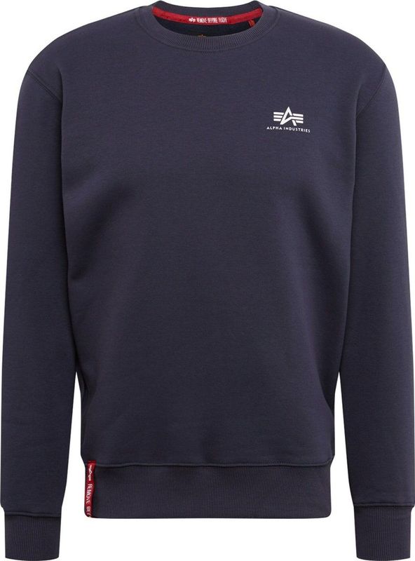 Alpha Industries - Basic Small Logo - Sweatshirt - Zwart - Katoen