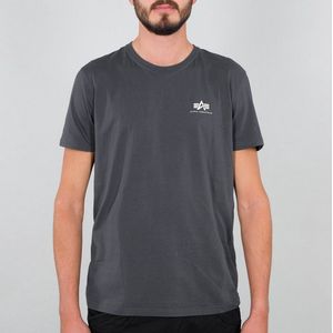 Alpha Industries - Basis Klein Logo - T-shirt - Zwart - 100% Katoen