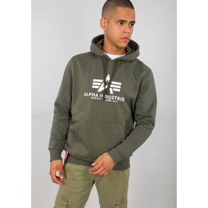 Alpha Industries - Basic Hoodie - Groen - Katoen/Polyester