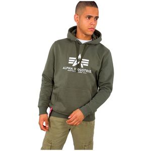 Alpha Industries - Basic Hoodie - Groen - Katoen/Polyester