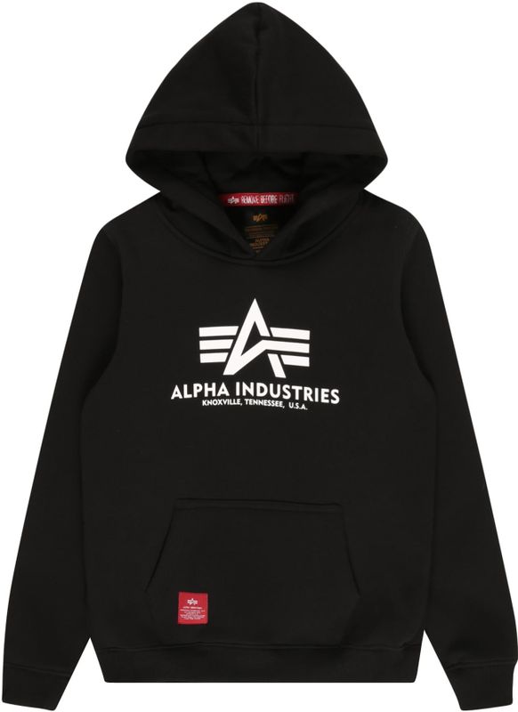 Sweatshirt - Capuchon - Sweatstof - Zwart - Logoprint