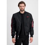 ALPHA INDUSTRIES - MA-1 D-Tec Bomberjack - Zwart - 100% Nylon