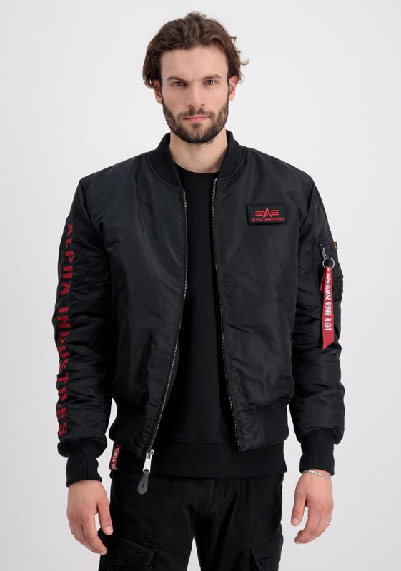 ALPHA INDUSTRIES - MA-1 D-Tec Bomberjack - Zwart - 100% Nylon