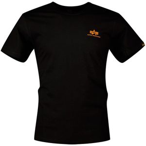 Alpha Industries - Shirt - Oranje/Zwart - Jersey - Ronde Hals