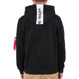 Alpha Industries - Red Stripe Hoodie - Heren Sweatshirt
