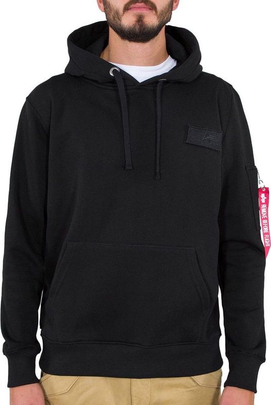 Alpha Industries - Red Stripe Hoodie - Heren Sweatshirt