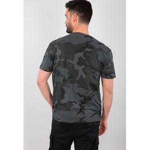 Alpha Industries - Basic Small Logo Camo T-Shirt - Groen - Katoen