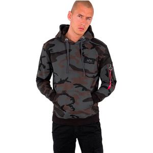 Alpha Industries - Back Print Hoodie - Camo - Katoen/Polyester