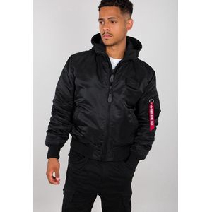 Alpha Industries Ma 1 Zh Back Print Jas Zwart Man