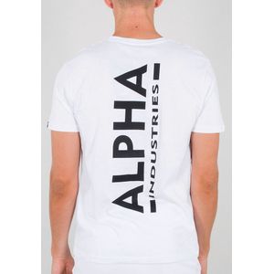 Alpha Industries - Shirt - Wit - Ronde Hals - Korte Mouwen