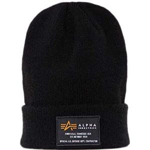 Alpha Industries Uniseks baret, zwart.