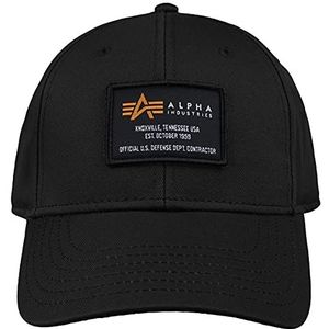 Alpha Industries Crew Cap Baseball voor Mannen Black