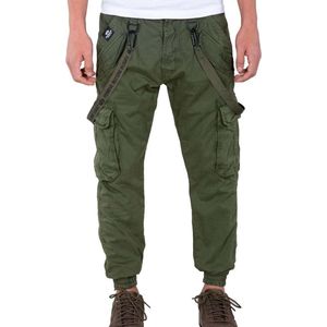 Alpha Industries - Utility Pant - Casual Broek - Dark Olive - Materiaal: Polyester