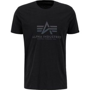 Alpha Industries - Basic Rainbow Reflective T-Shirt - Zwart - Katoen