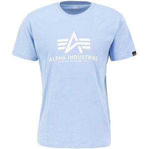 Alpha Industries - Basic T-shirt - Lichtblauw - Korte Mouwen - 100% Katoen