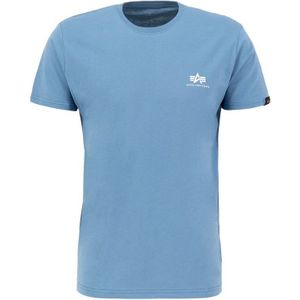 Alpha Industries - T-shirt Basic - Airforce Blue - Korte Mouwen - 100% Katoen