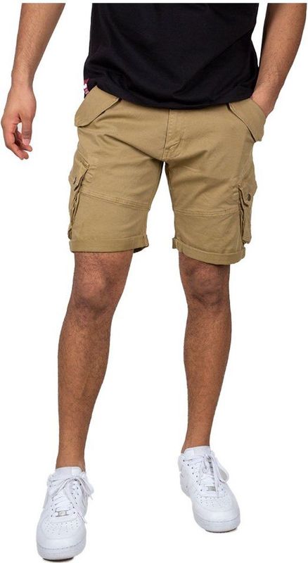 Alpha Industries - Combat Short - Cargobroek - Zwart - Katoen/Elastaan
