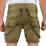 Alpha Industries - Utility Short - Korte Broek - Groen - Katoen/Elastaan