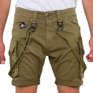 Alpha Industries - Utility Short - Korte Broek - Groen - Katoen/Elastaan