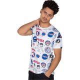 Alpha Industries - Nasa Aop T-shirt - Korte Mouwen - Zwart - Katoen