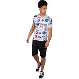 Alpha Industries - Nasa Aop T-shirt - Korte Mouwen - Zwart - Katoen