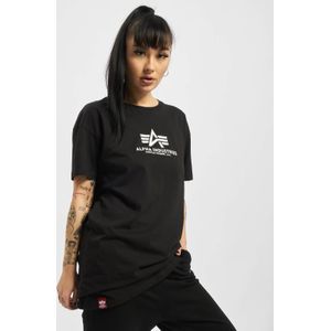 ALPHA INDUSTRIES - Basic Long Sleeve T-Shirt - Effen - Dames - Katoen