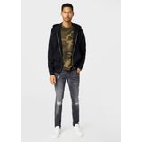 T-Shirt mit Label-Print